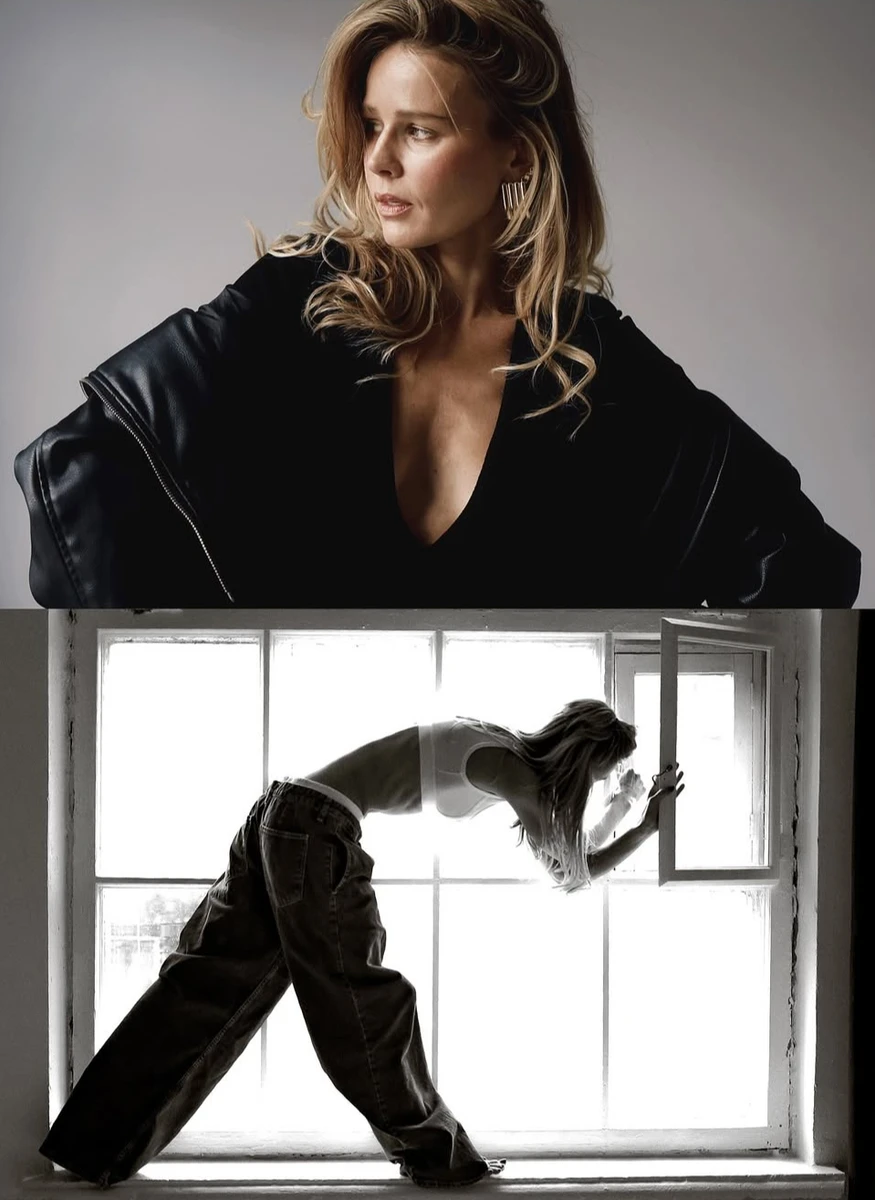 Катерина Кузнецова у джинсах і топі зазнімкувалася на підвіконні