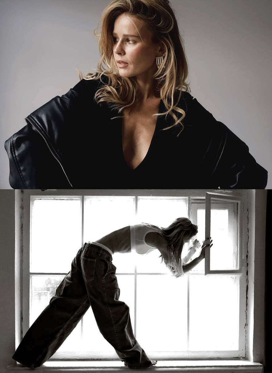 Катерина Кузнецова у джинсах і топі зазнімкувалася на підвіконні