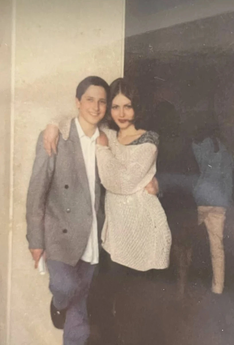 Олександр Педан з дружиною в юності