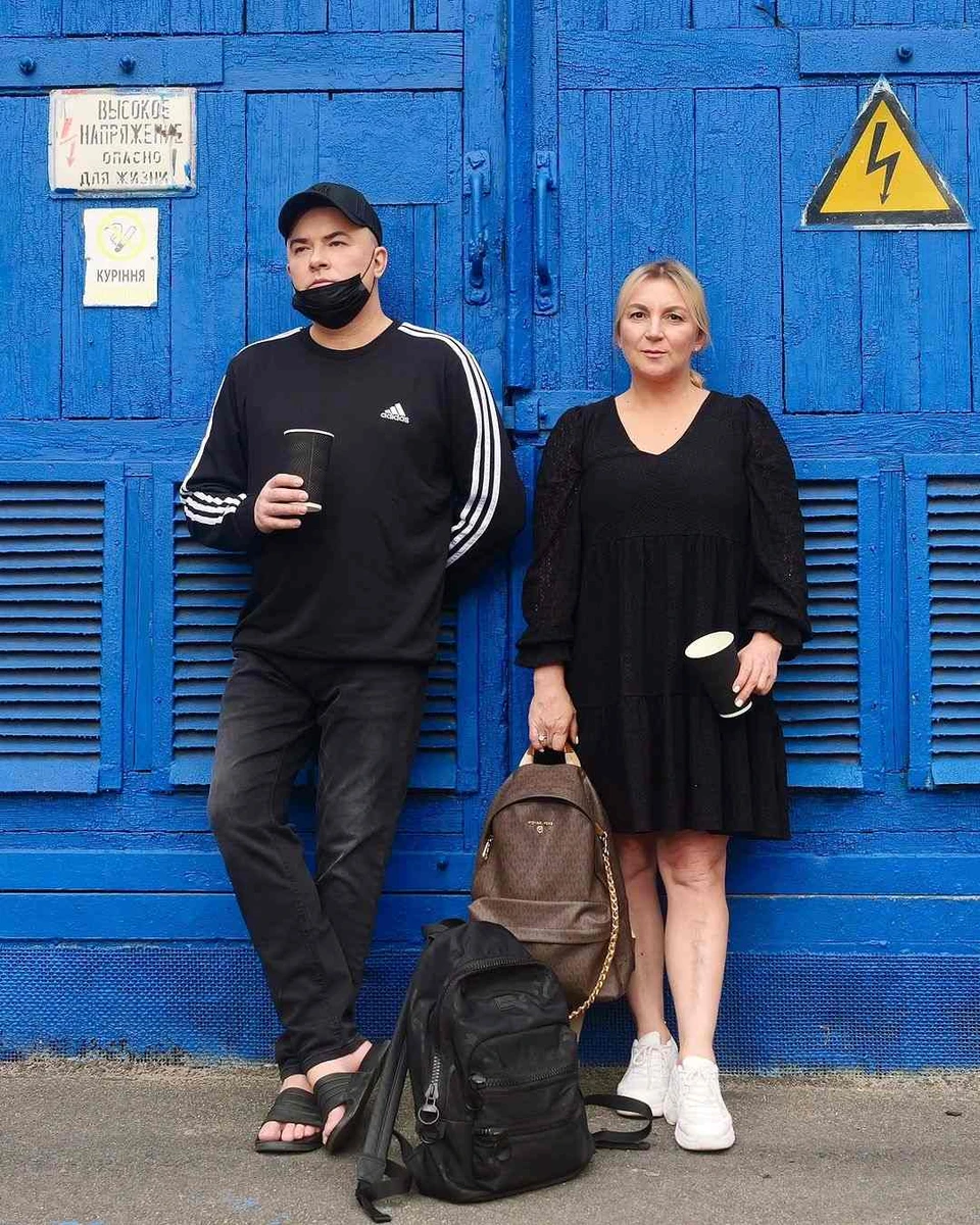 Андрій Данилко та мама Сердючки Інна Білоконь
