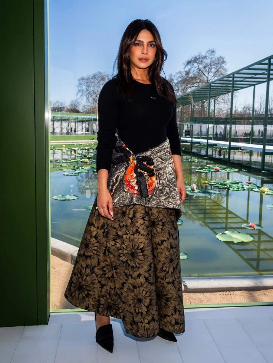 Пріянка Чопра в незвичному луці на показі Dior