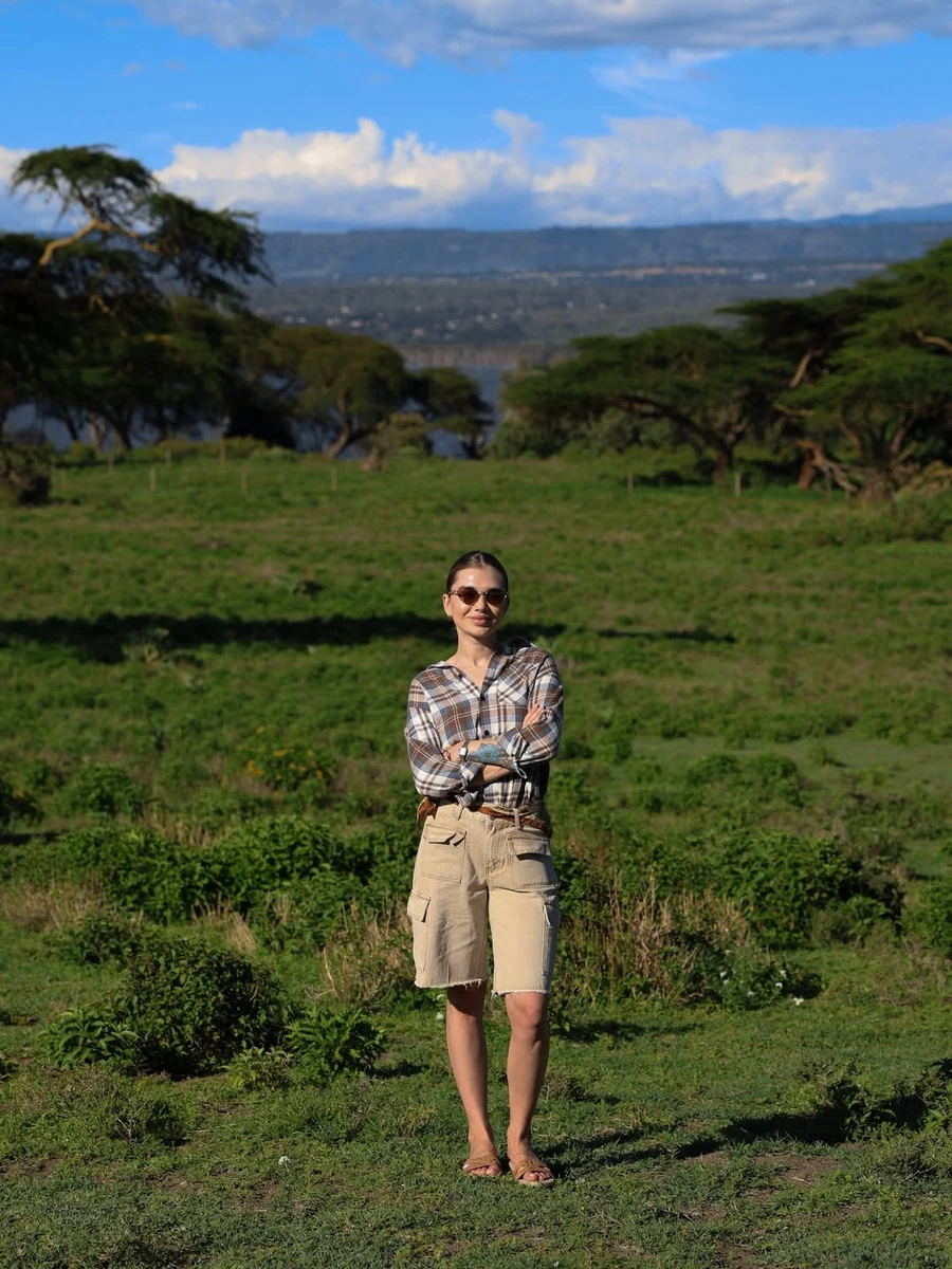 Саша Бо поїхала з дітьми у Кенію