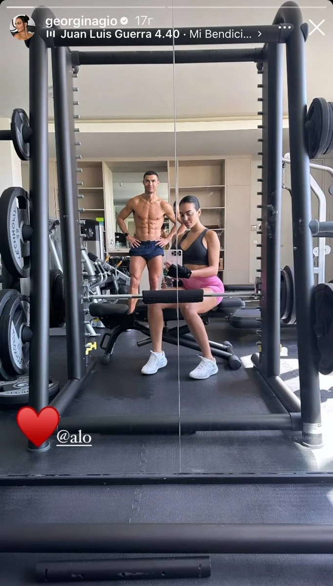 До речі, ще взимку Джорджина була пишнішою, однак активний спорт з коханим пішов їй на користь