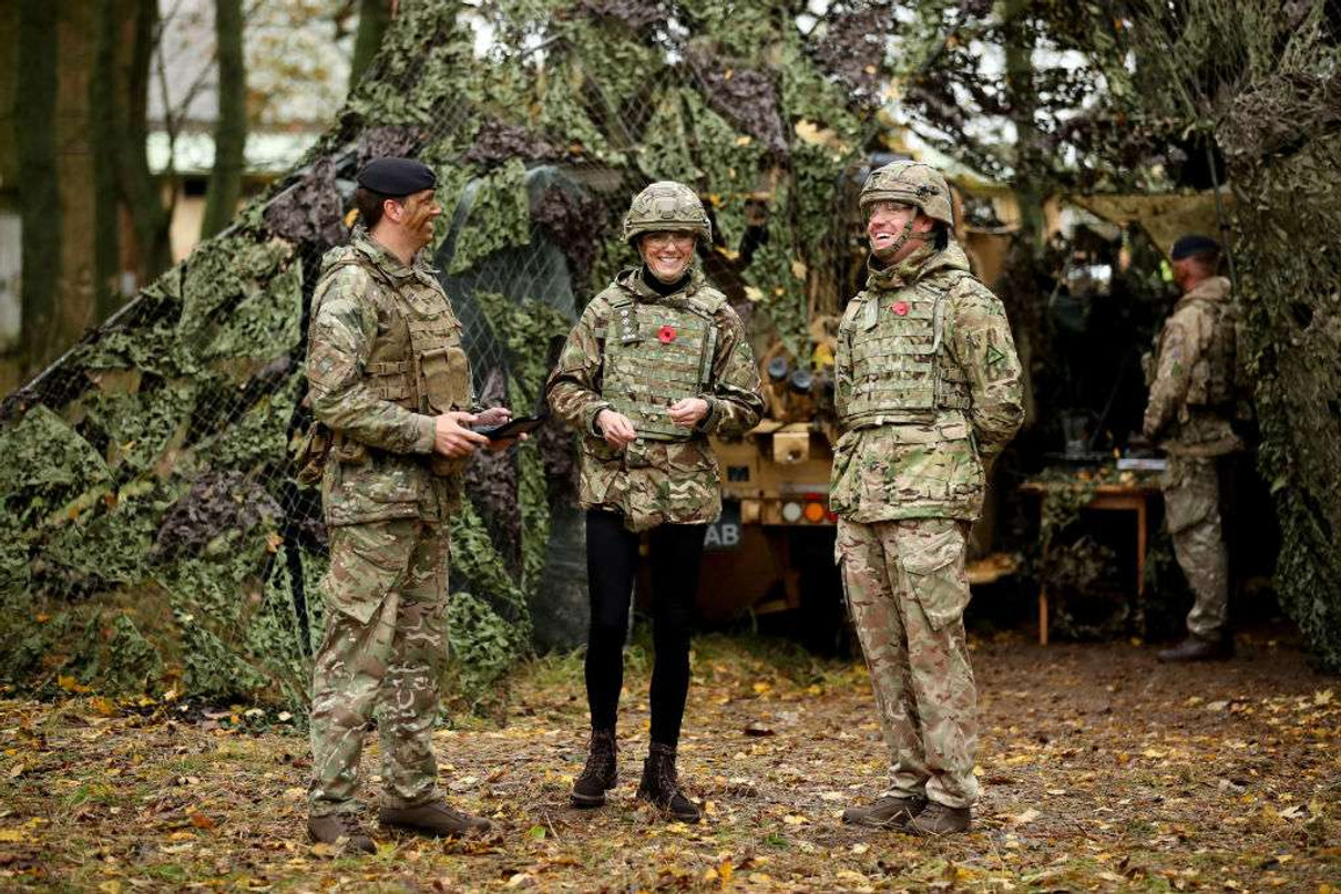 Міддлтон побувала на військовій базі в графстві Норфолк