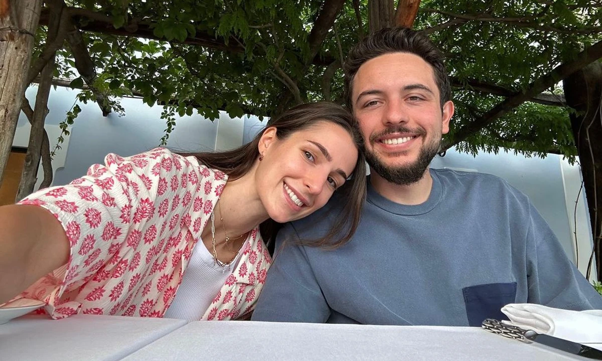 Наслідний принц Йорданії Хусейн з дружиною Раджвою