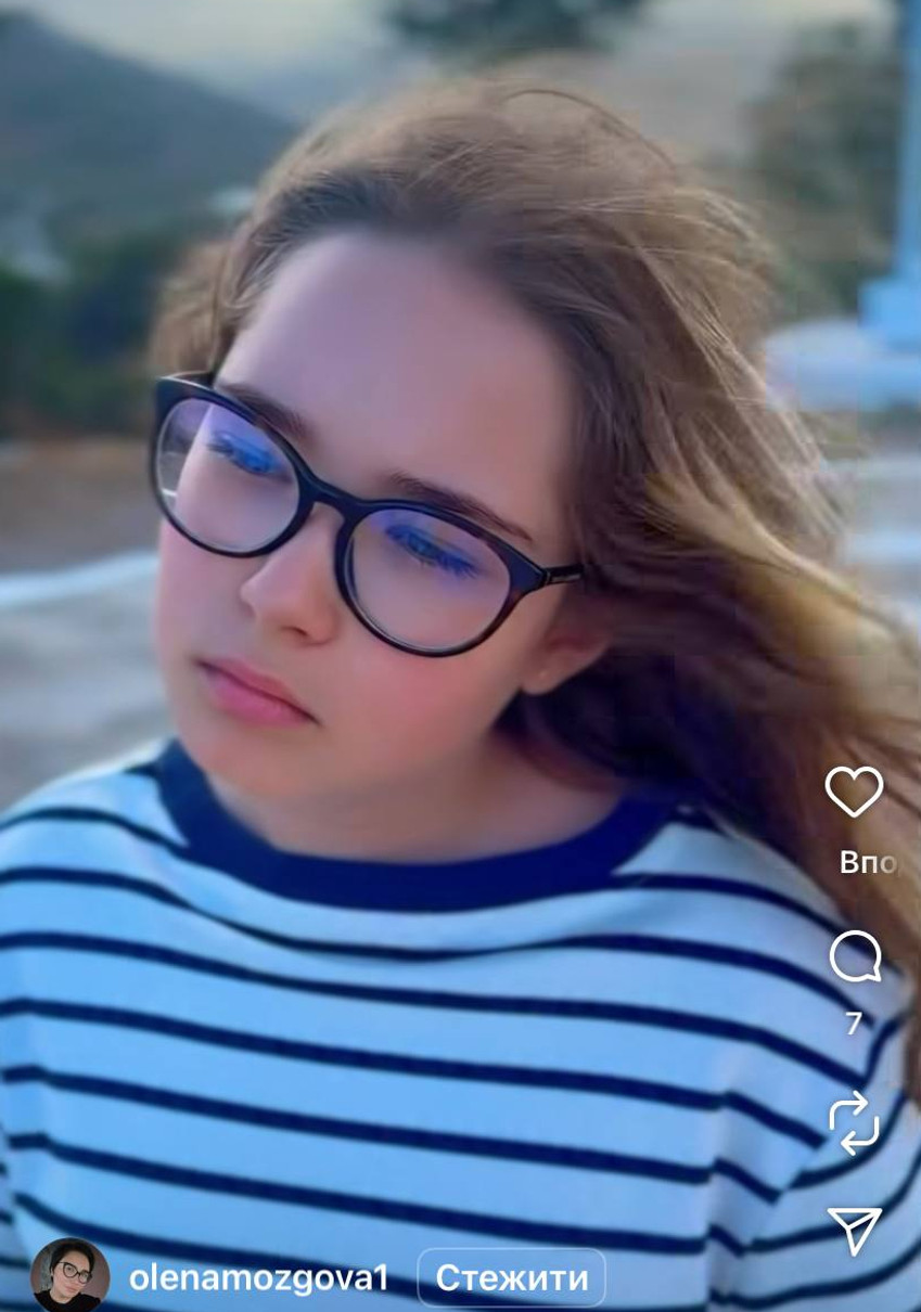 Молодша дочка продюсерки Олени Мозгової
