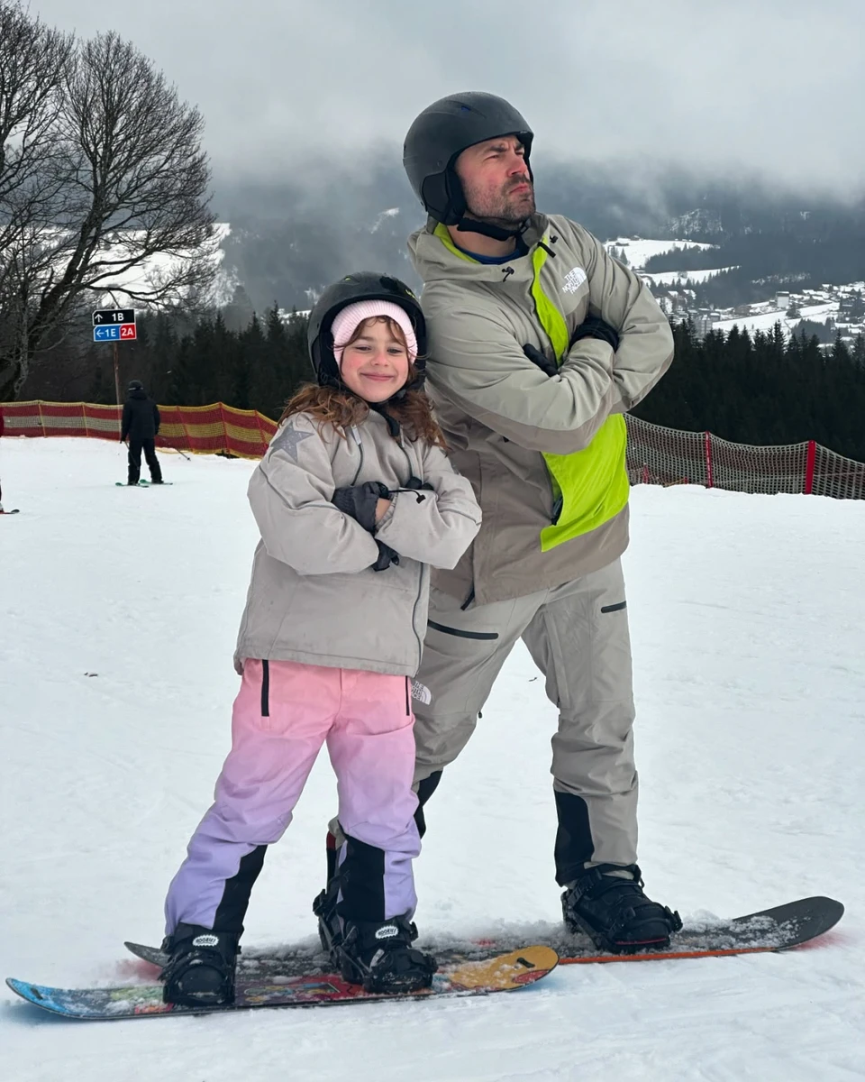 Бєдняков з донькою у Буковелі