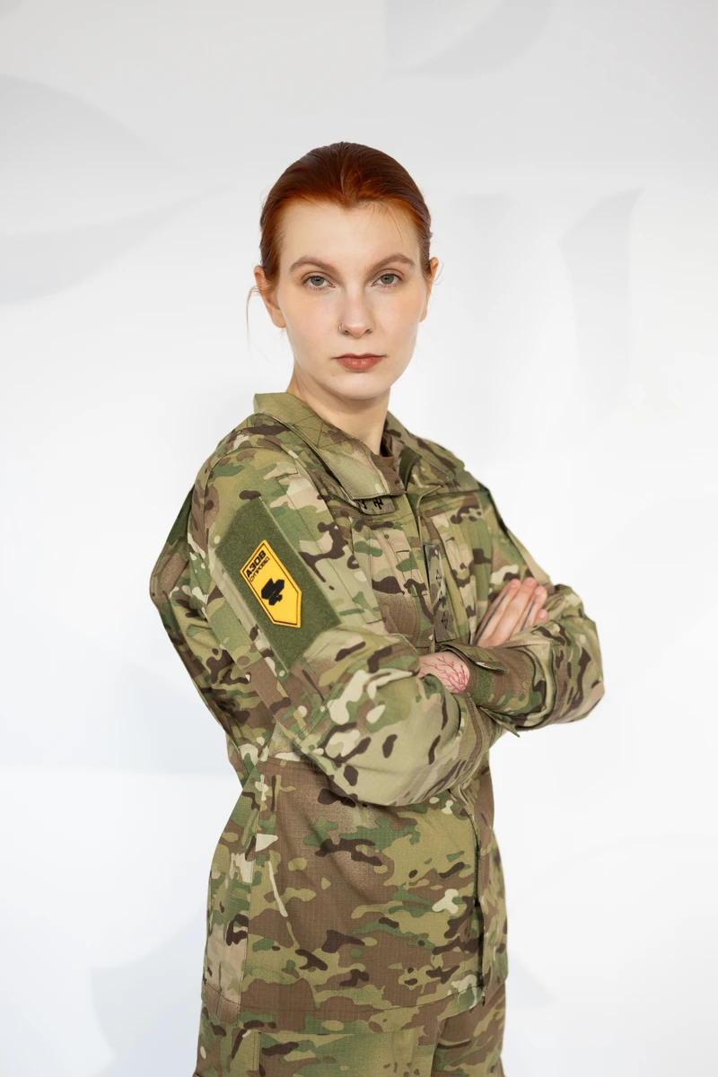 Ріна Резник - керівниця служби супроводу 12-ої бригади спецпризначення Азов НГУ