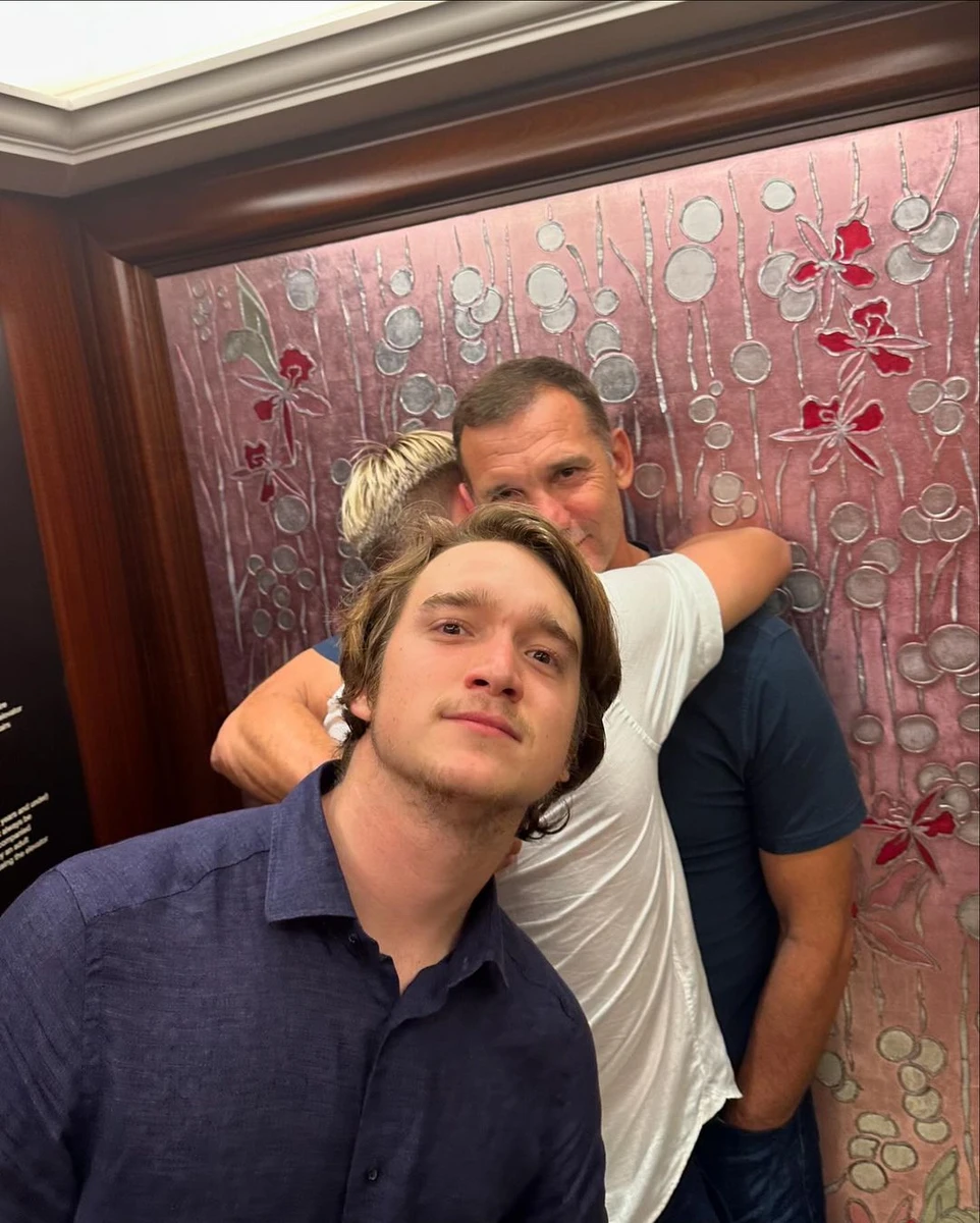 Джордан Шевченко з братом і батьком