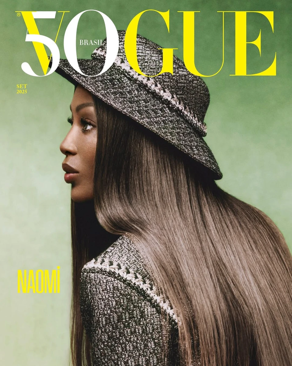 Наомі Кемпбелл в елегантному луці та з довгим волоссям попозувала для глянцю