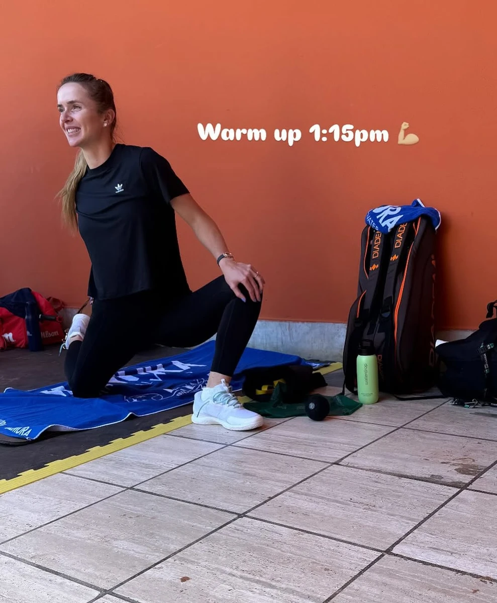 Еліна Світоліна показалася на тренуванні