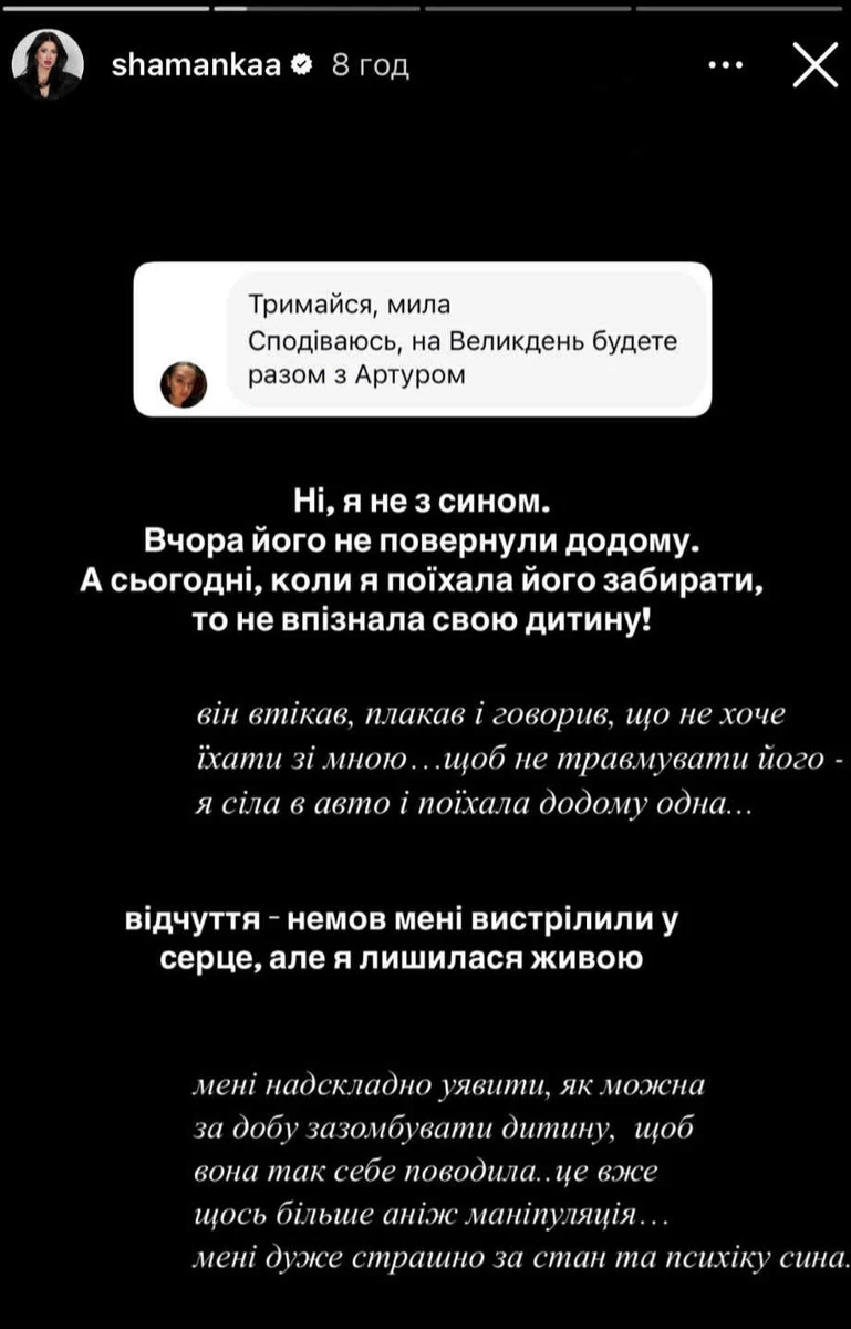 Блогерка звинуватила свого екса в тому, що той накрутив її сина проти неї