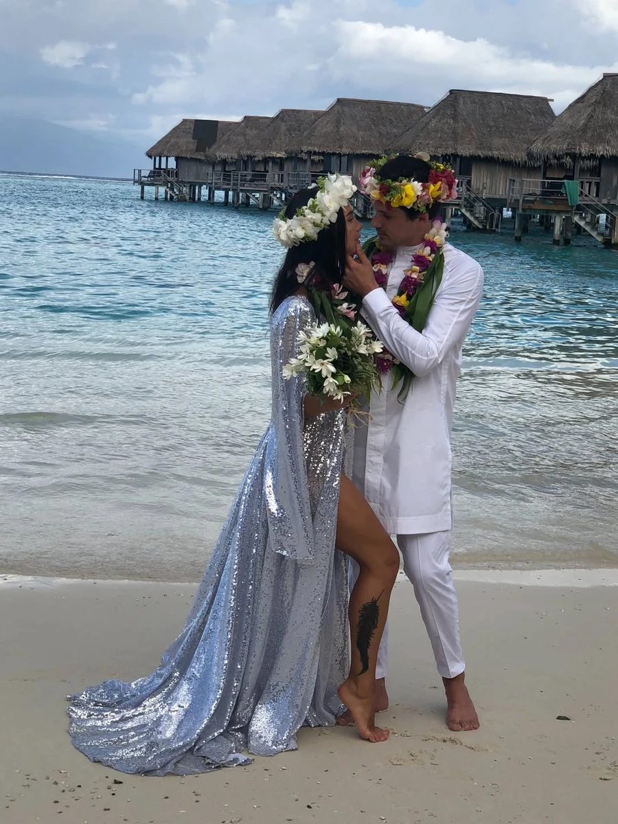 Наталія Татарінцева і Євген Кот показали своє ефектне весілля на острові