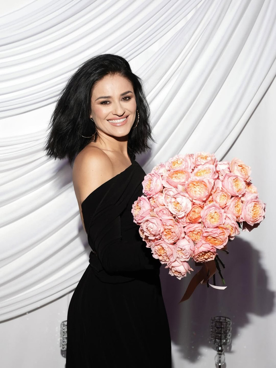 Марта Адамчук з квітами