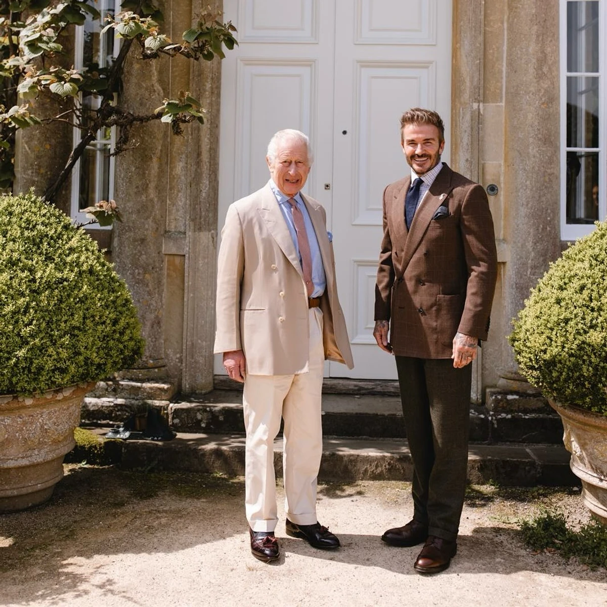 Девід Бекхем навідав короля Британії