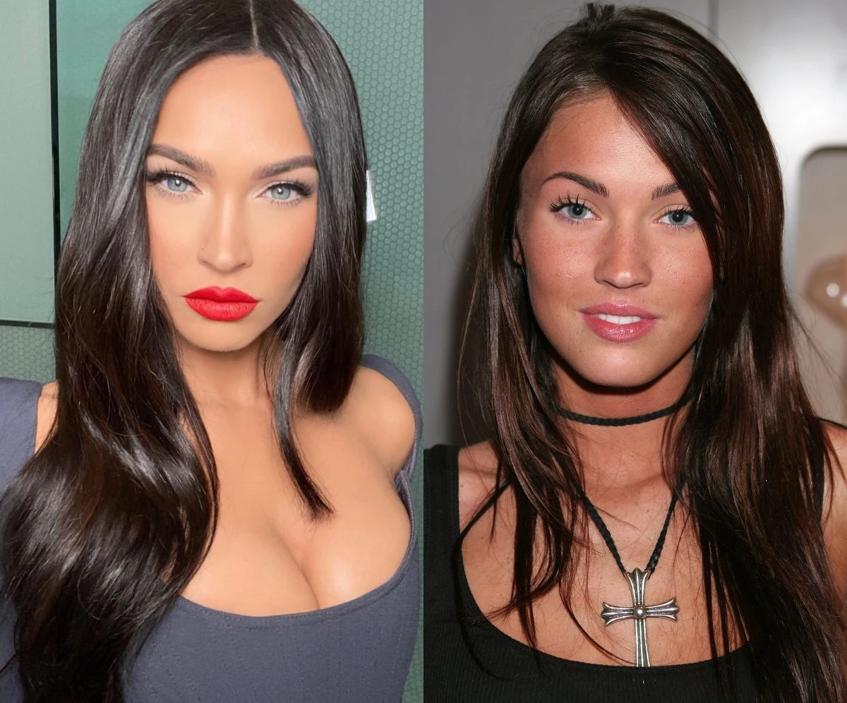 Меган Фокс зараз і Меган Фокс у 2005-му 