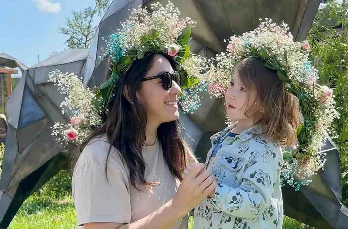 Наталка Карпа з донькою Златою