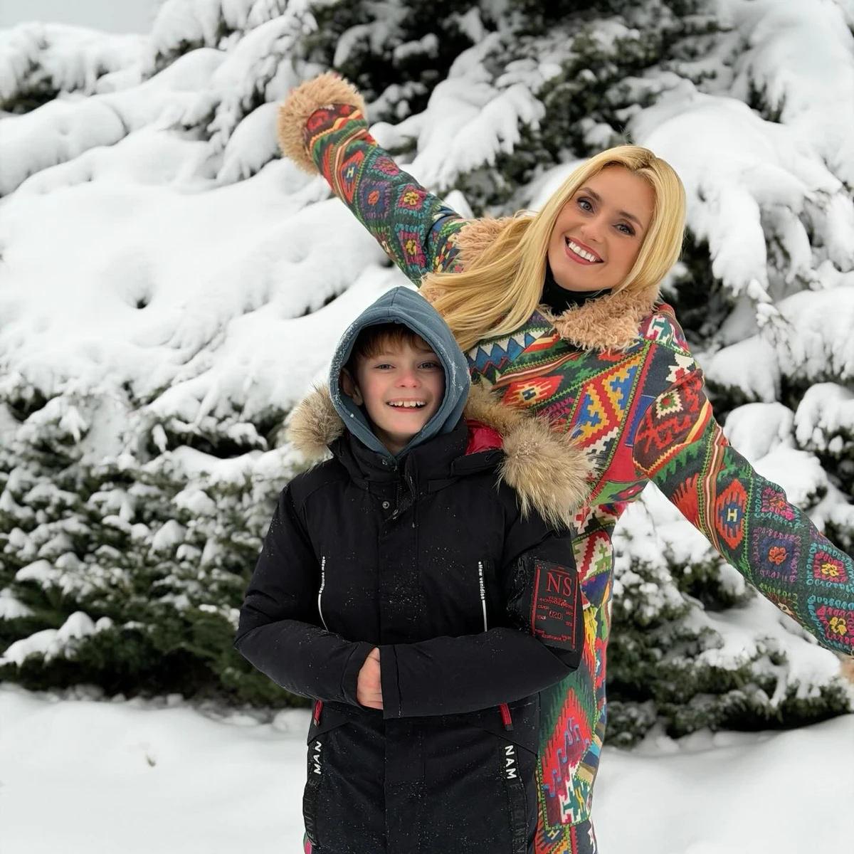 Ірина Федишин з молодшим сином