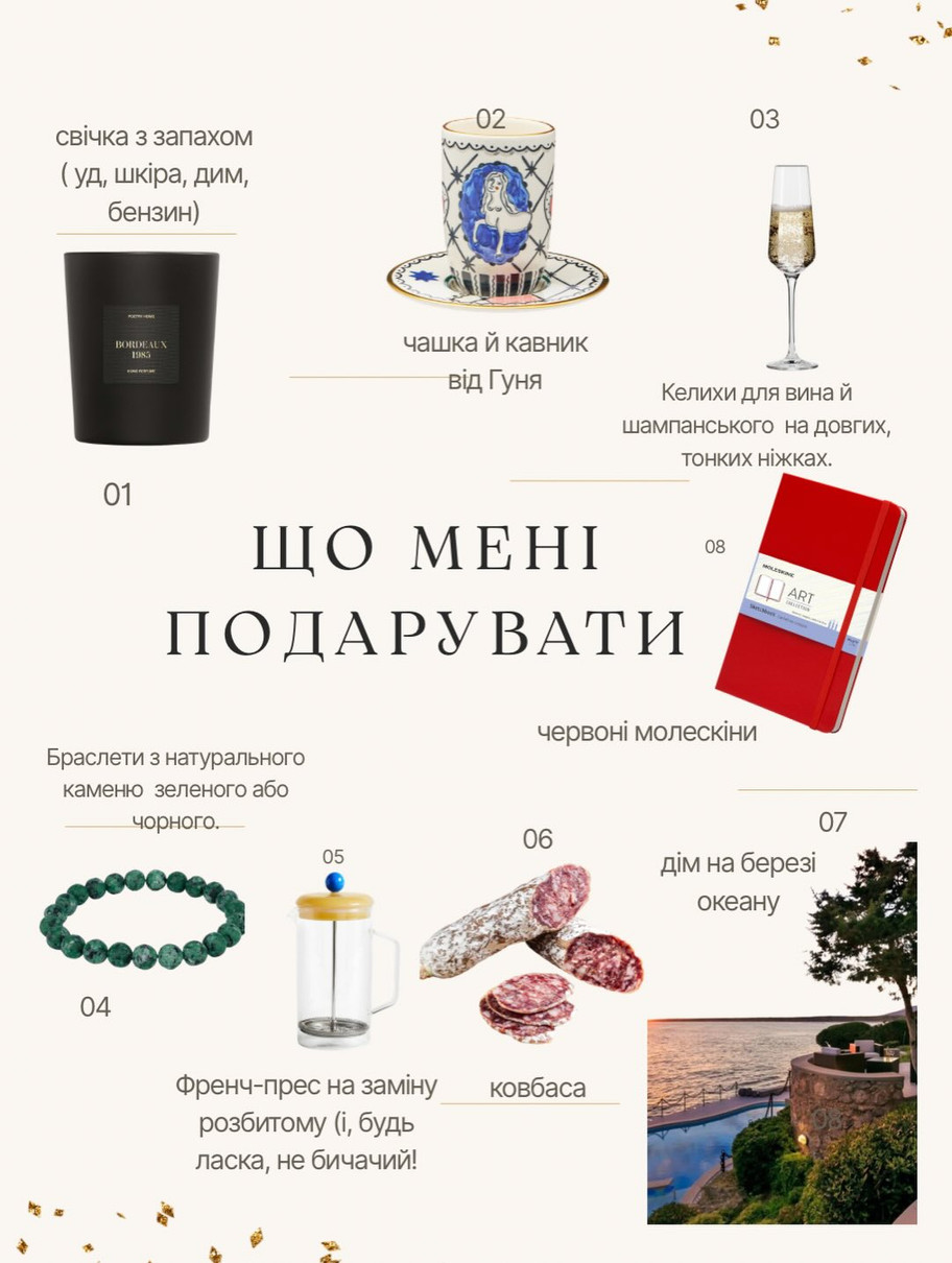 Вішліст Карпи виглядає так 