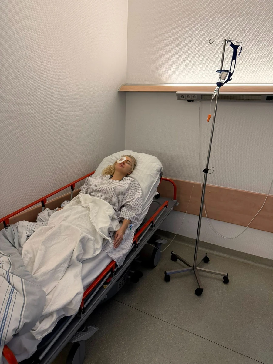Катерина Бужинська в лікарні